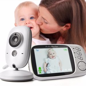 Baby Monitor sans fil 2.4G avec écran LCD 3.2 pouces – Vision nocturne