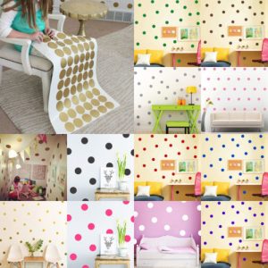 Stickers muraux pastilles (pois) 3cm, 4cm ou 5cm – Déco chambre
