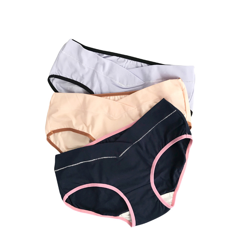 Lot de 3 culottes grossesse taille basse – Sous-vêtement femme enceinte – M, L, XL, XXL – Image 6