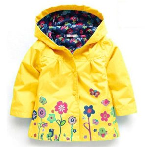 Veste enfant fille automne ou printemps – Imperméable, coupe-vent