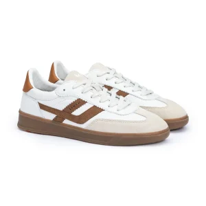 Elian Cuir Blanc/Cognac