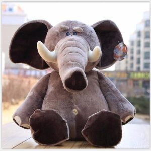 Peluche éléphant d&rsquo;Afrique avec ses défenses – Peluche pour enfant