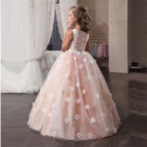 Robe longue élégante fille pour cérémonie – Demoiselle d&rsquo;honneur mariage