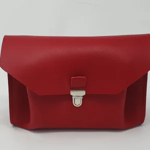 Sac rouge en cuir