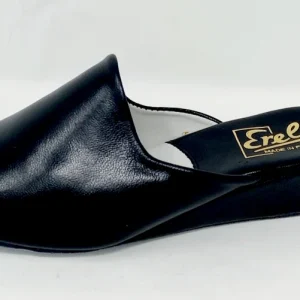 Sarah Marine cuir lisse