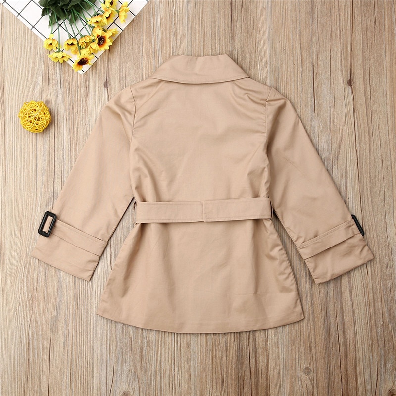 Trench-coat enfant – Veste coupe-vent fille / garçon mi-saison – Image 2
