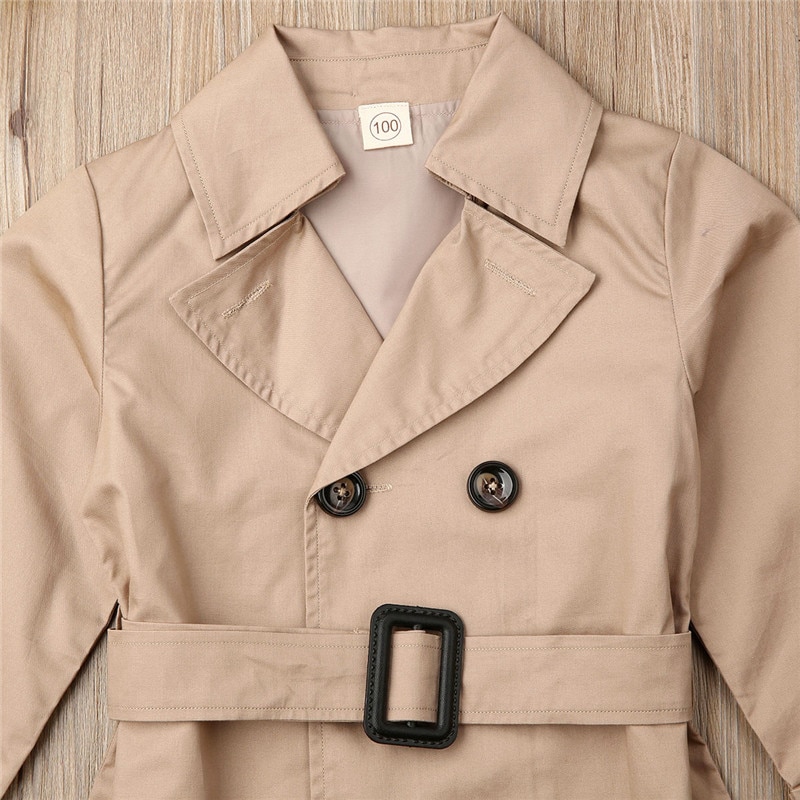 Trench-coat enfant – Veste coupe-vent fille / garçon mi-saison – Image 3