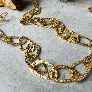 Collier chic MARIJAM sautoir maillons dorés