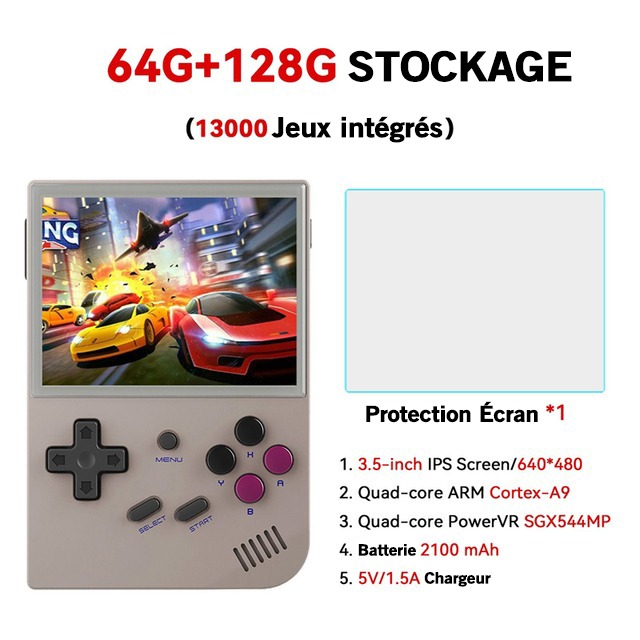 Console de jeux rétro avec 5000 jeux | Écran 3,5 pouces – Image 7