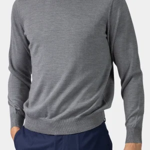 PULL ROULÉ GRIS - Made in Italy