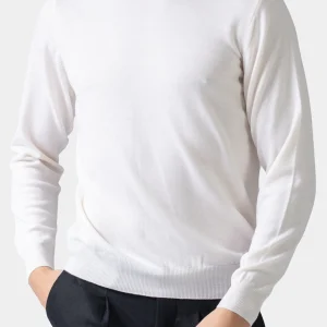 PULL ROULÉ BLANC - Made in Italy