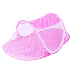 Moustiquaire en forme de tente pour bébé et nourrisson – Couleur rose ou bleu