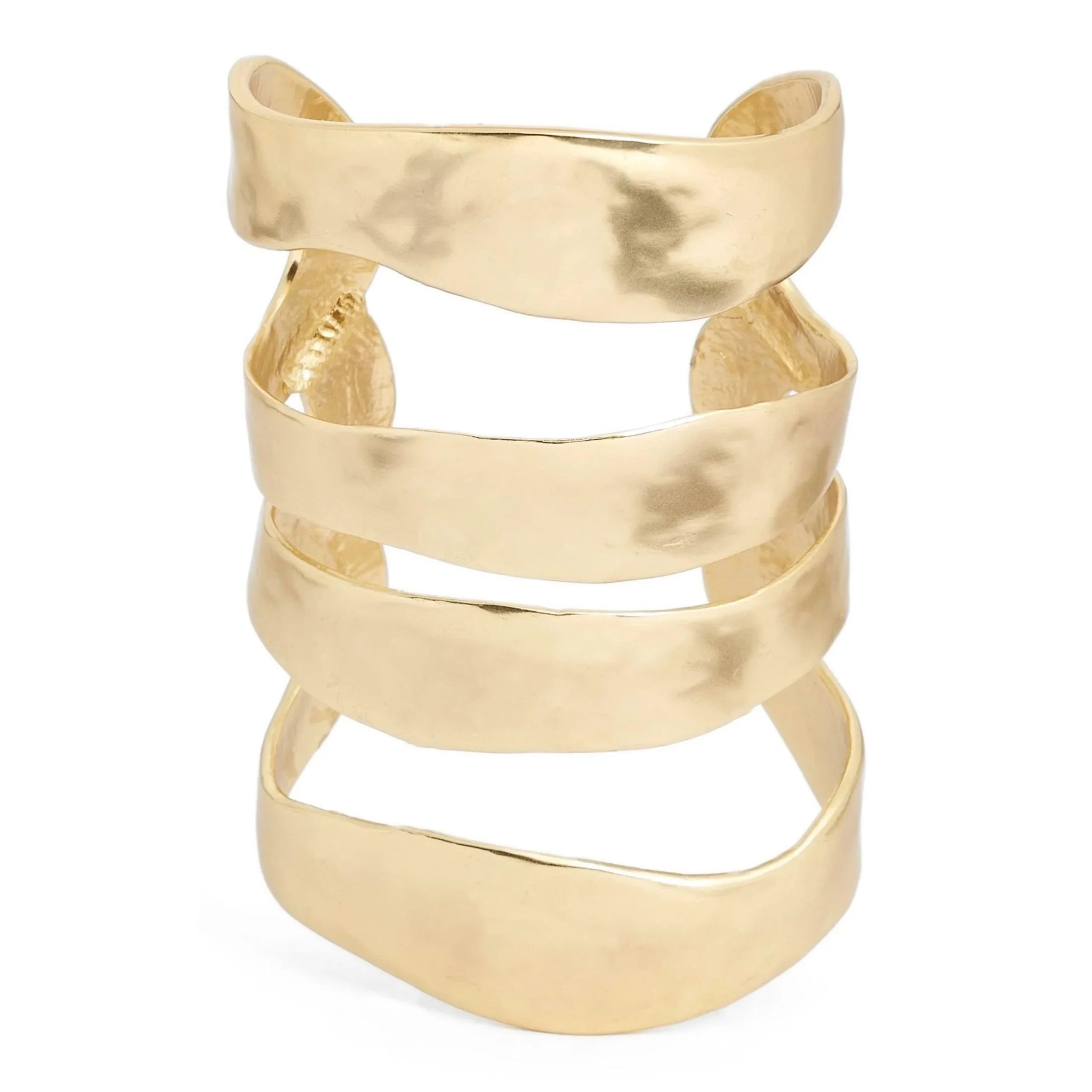 B57053 Bracelet Manchette quatre rangs - Karine Sultan