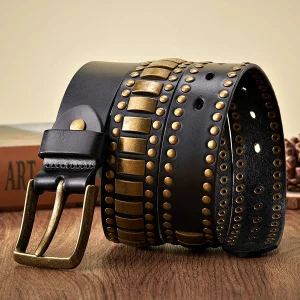 Ceinture Cloutée Homme - Augusta
