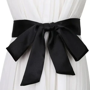 Ceinture Foulard en Satin Uni - Elche