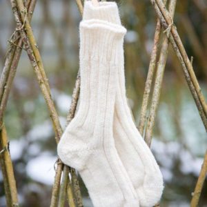 Chaussettes en laine – nature