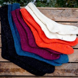 Chaussettes en laine – couleur