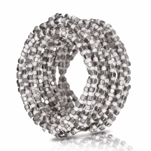 B50001 Bracelet perles métal mélangé - Karine Sultan