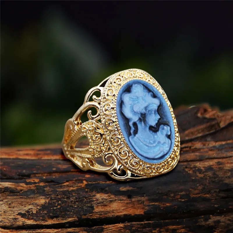 Bague camée Queen pour femme ( 6 couleurs au choix ) – Image 2