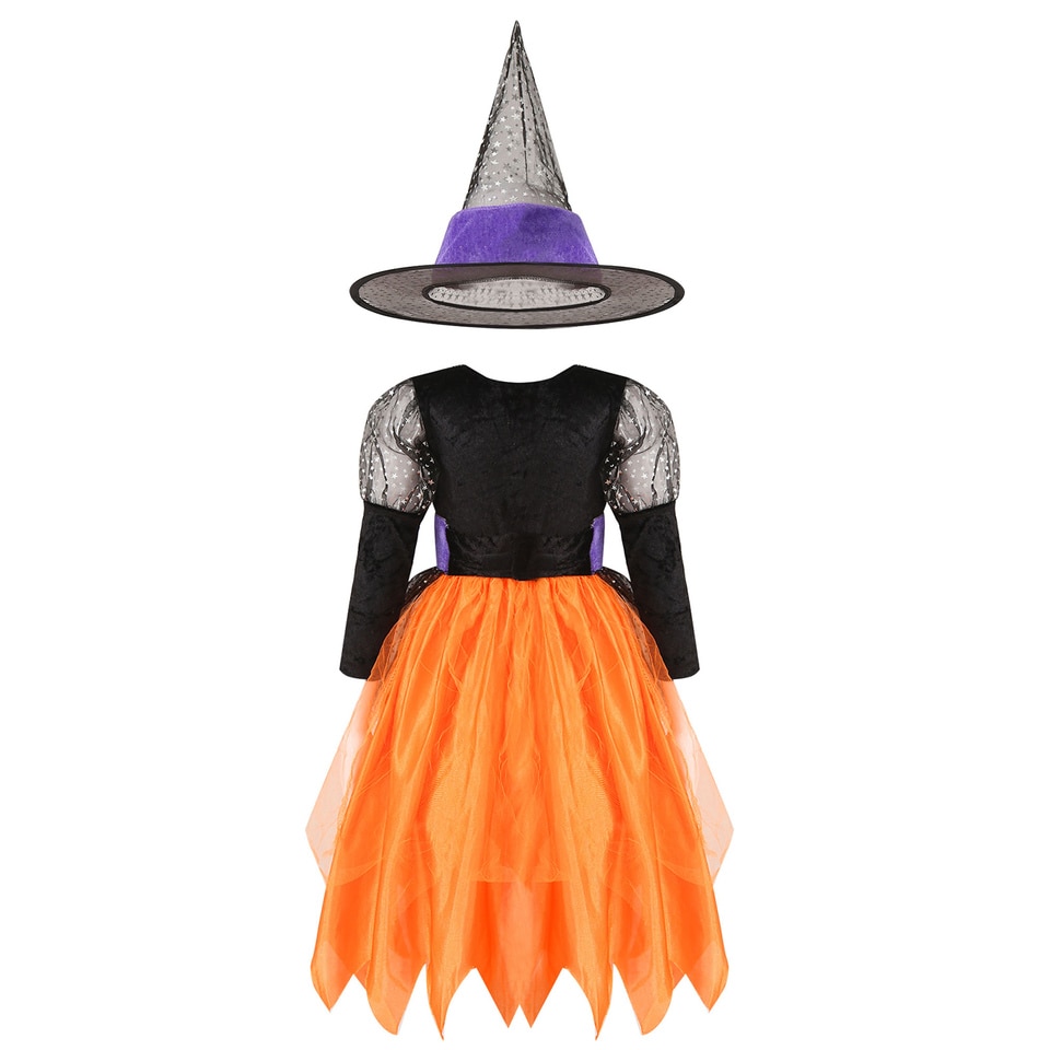 Déguisement sorcière pour enfant fille pour Halloween – Image 4