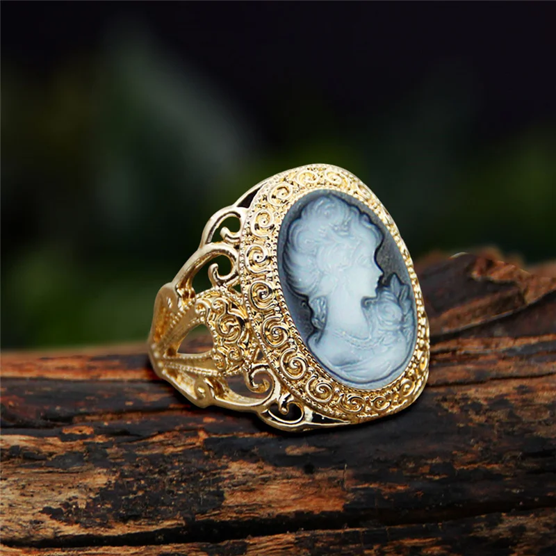 Bague camée Queen pour femme ( 6 couleurs au choix ) – Image 6