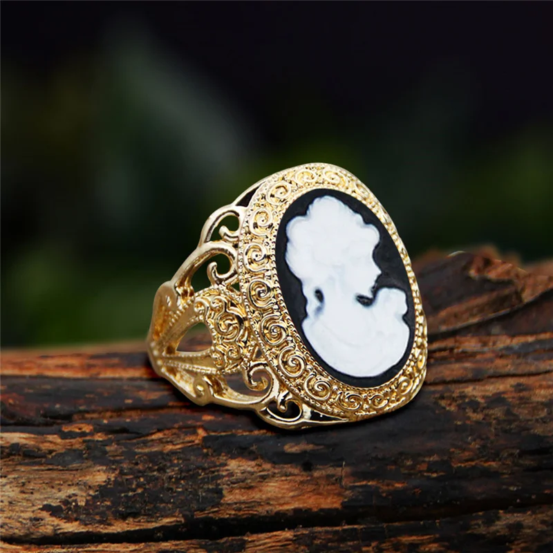 Bague camée Queen pour femme ( 6 couleurs au choix ) – Image 8