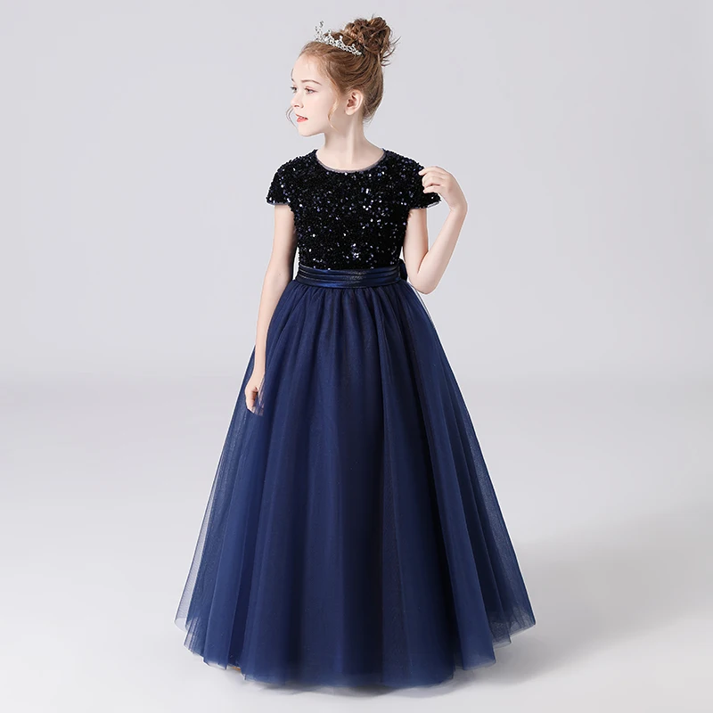 Robe longue élégante fille pour cérémonie – Demoiselle d’honneur mariage – Image 7