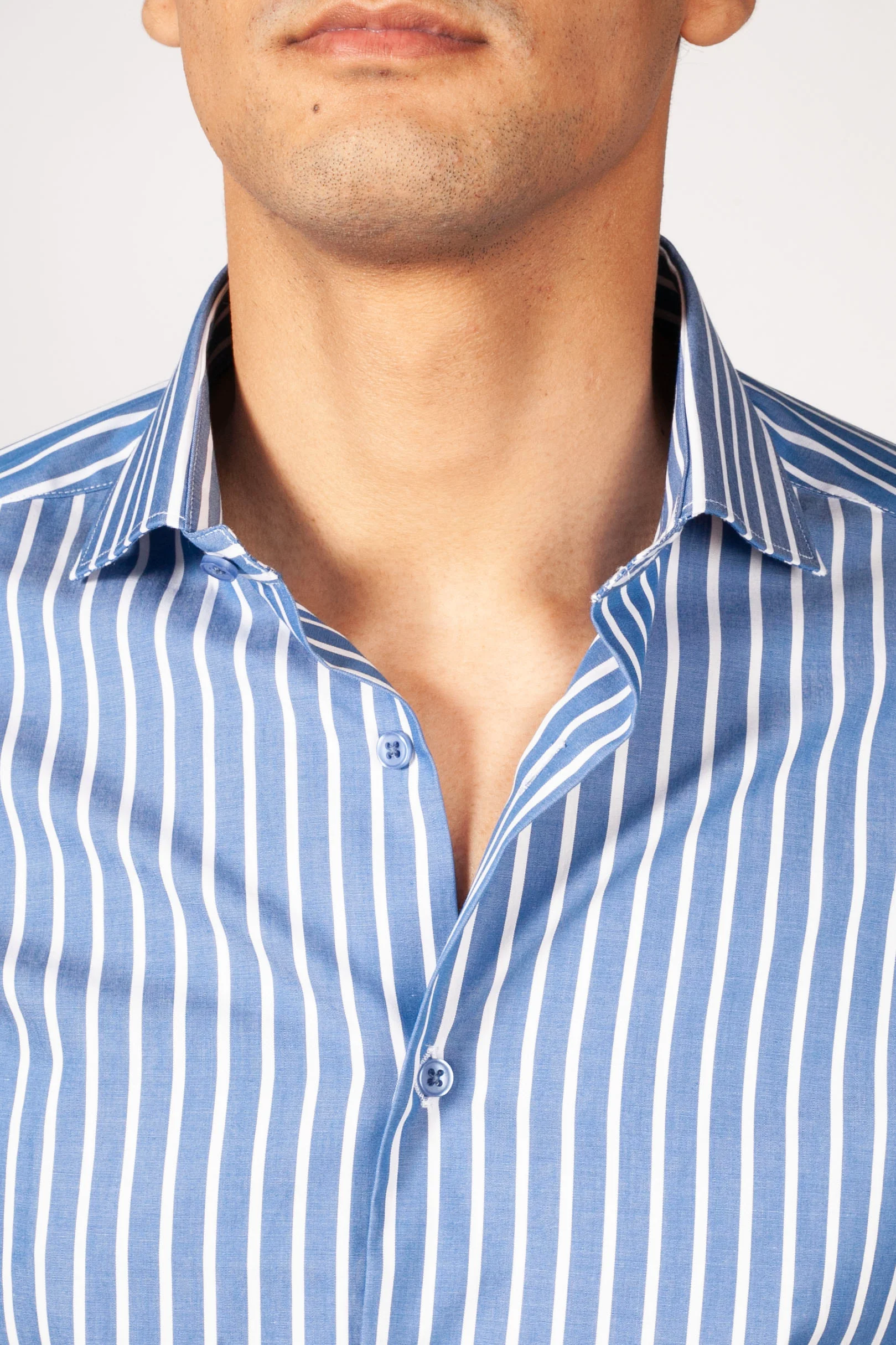 CHEMISE BLEU A RAYURES BLANCHE – Image 6