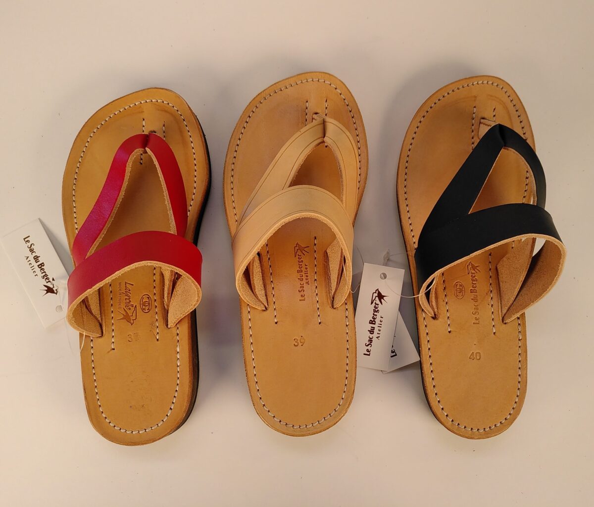 Sandales Gandhi cuir – Femme – Image 5