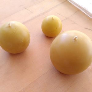 Bougie ronde en pure cire d’abeilles