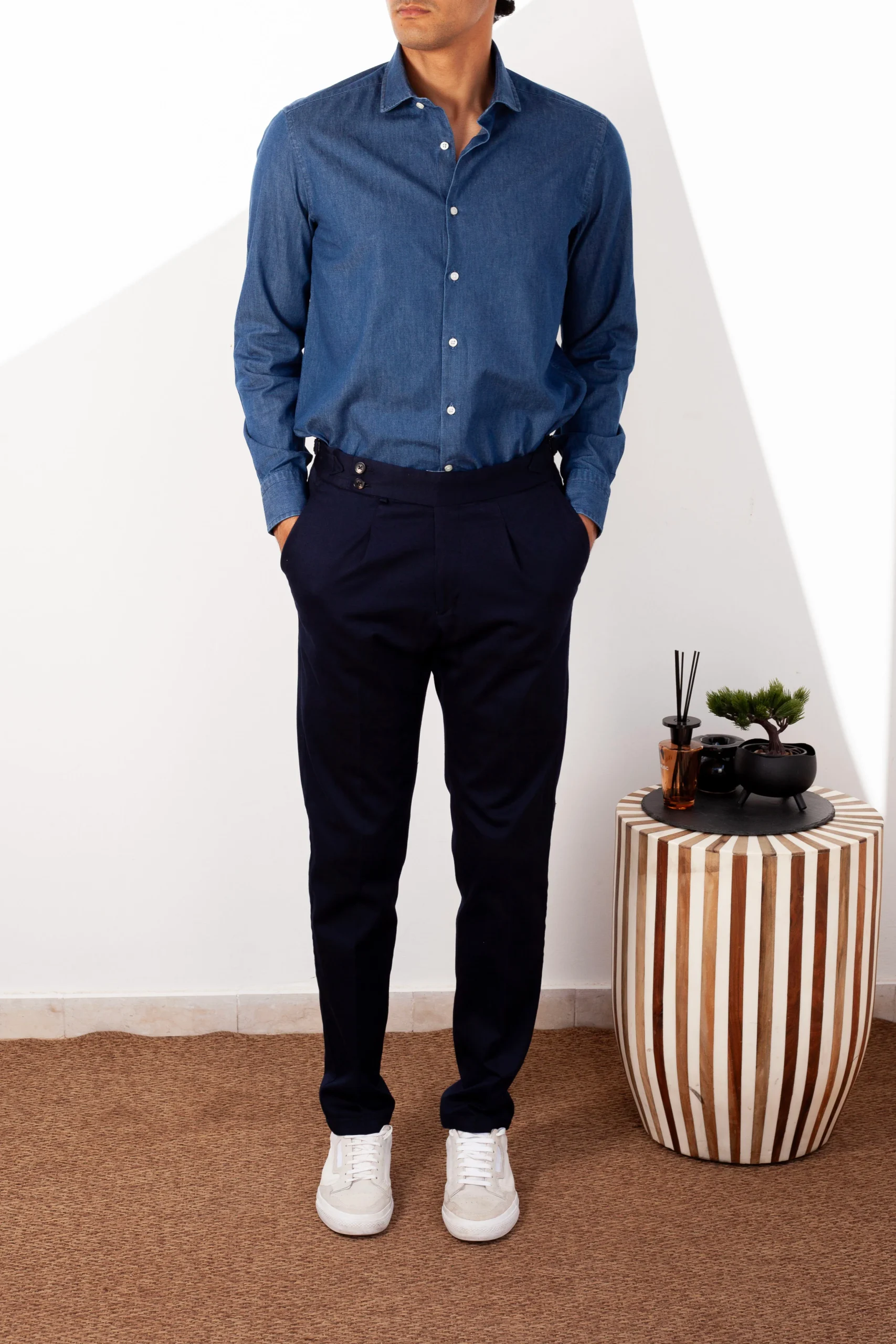 CHEMISE NAPOLI BLEU MARINE - Phoenix – Image 3