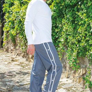 Pantalon de jogging côtés ouvert – Gris – Jean