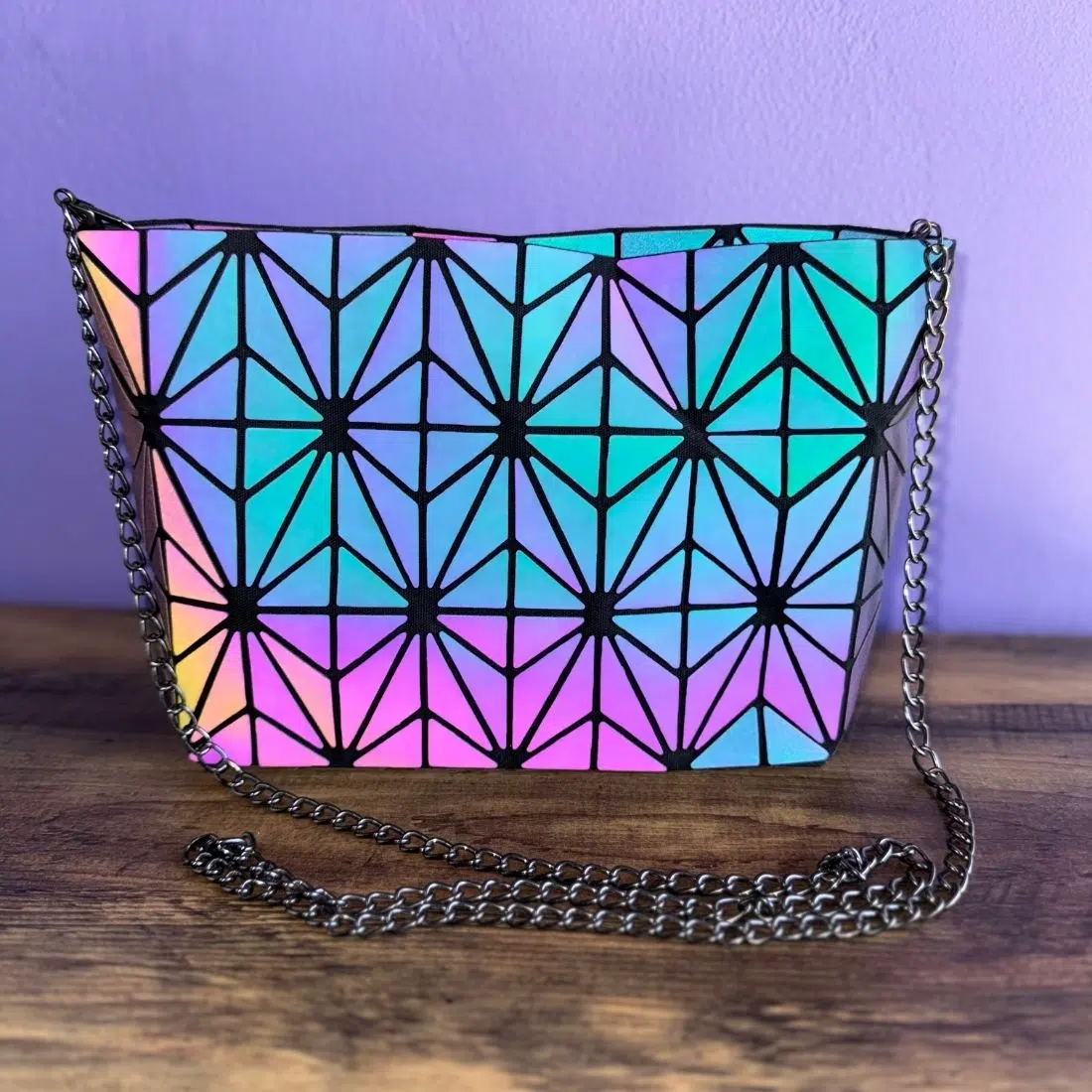 Petit Sac à main réfléchissant Flashy Star – Image 6