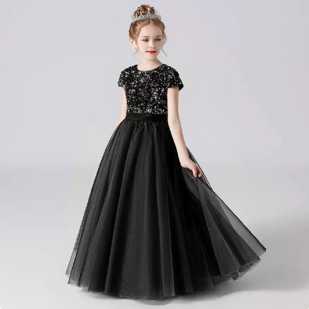 Robe longue élégante fille pour cérémonie – Demoiselle d’honneur mariage – Image 8