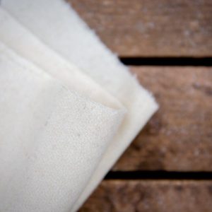 Tissu écru gratté 100% laine