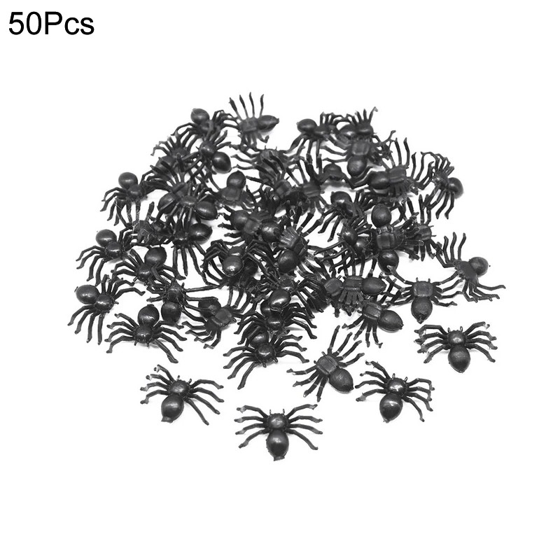 Lot d’Insectes, Araignées en plastique – Prank, Déco Halloween – Image 3