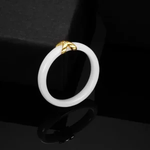 Bague Ceramique Blanc