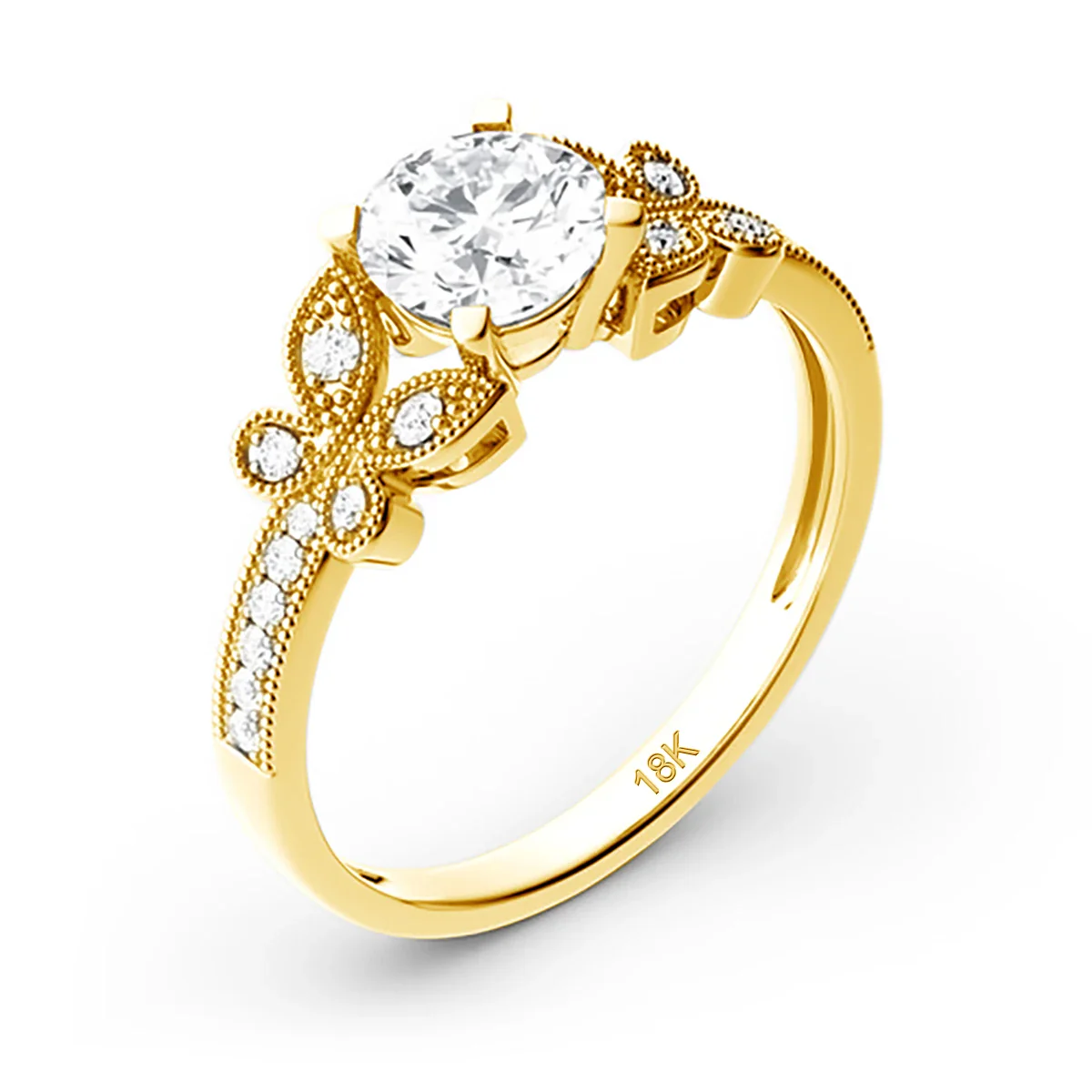Bague Fiancaille Femme Or – Image 3