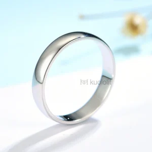 Bague Homme Or Blanc