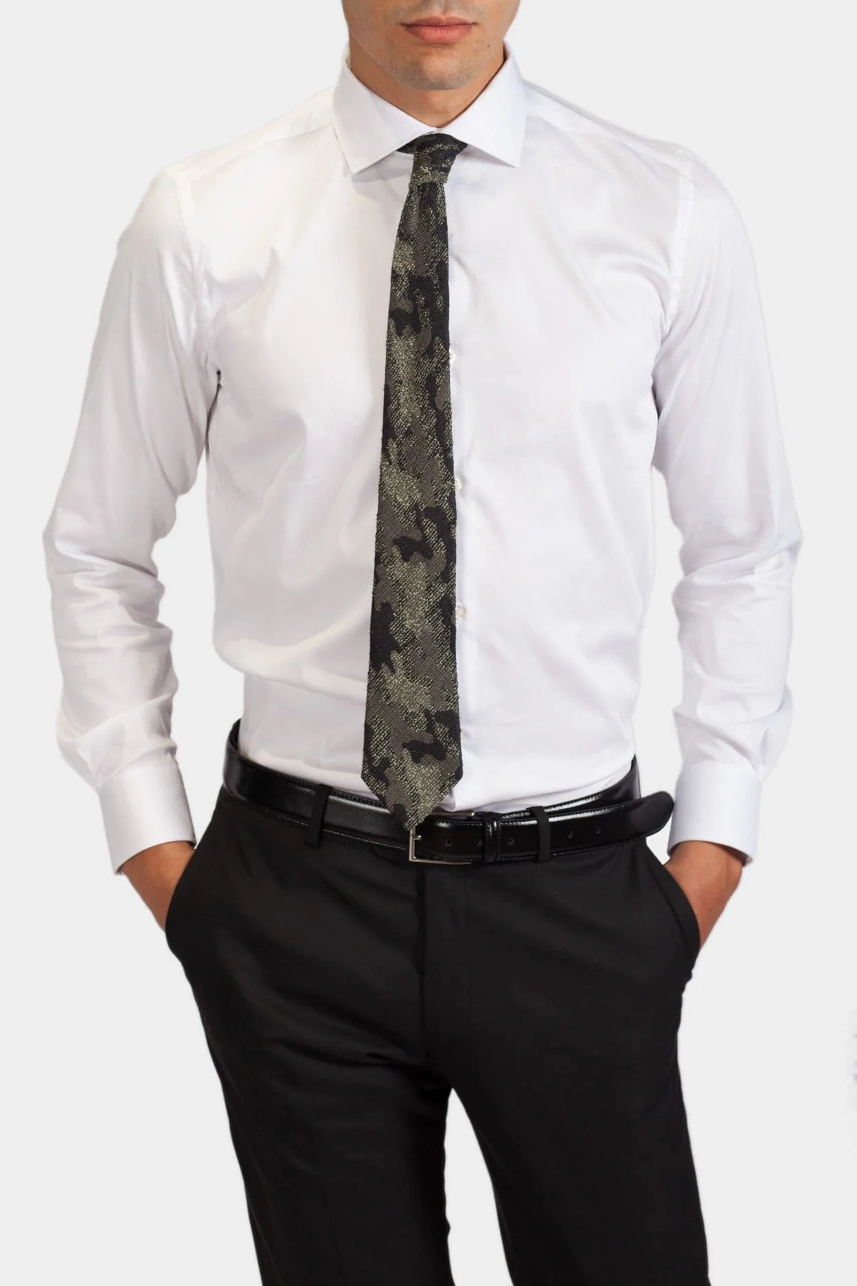 CHEMISE NAPOLI BLANCHE STRETCH - CASABLANCA – Image 2