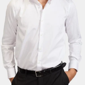 CHEMISE NAPOLI BLANCHE STRETCH - CASABLANCA