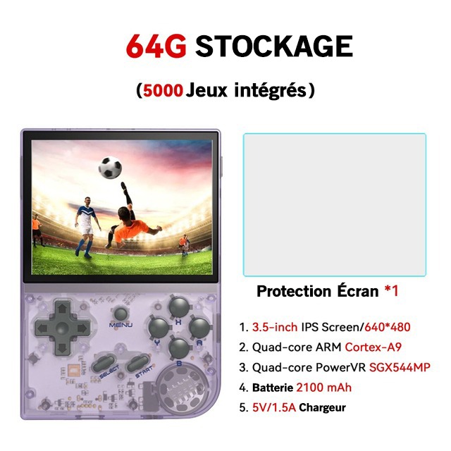 Console de jeux rétro avec 5000 jeux | Écran 3,5 pouces – Image 6