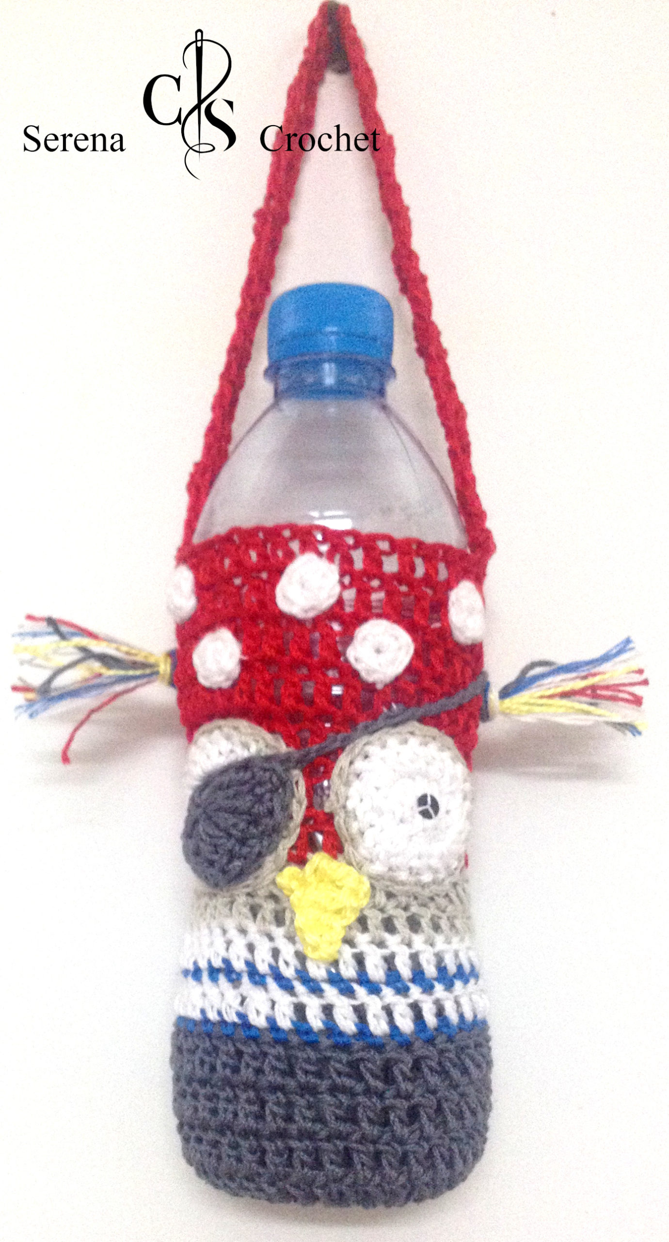 Couverture / Etui bouteille Hiboux le pirate au crochet