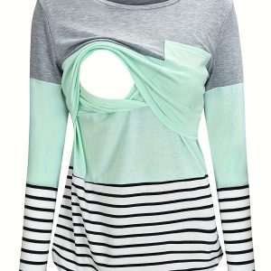 Haut avec Ouverture Discrète pour Allaitement – Vêtement Jeune Maman Pratique et Tendance