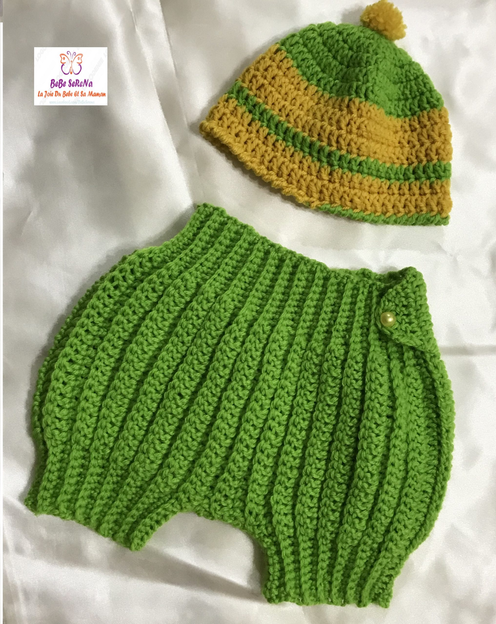 Ensemble cadeau naissance Baby Boy au crochet – Image 3