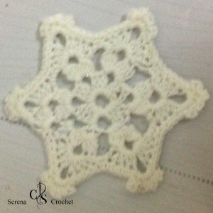 Flocons de neige au crochet lot de 6 pièces