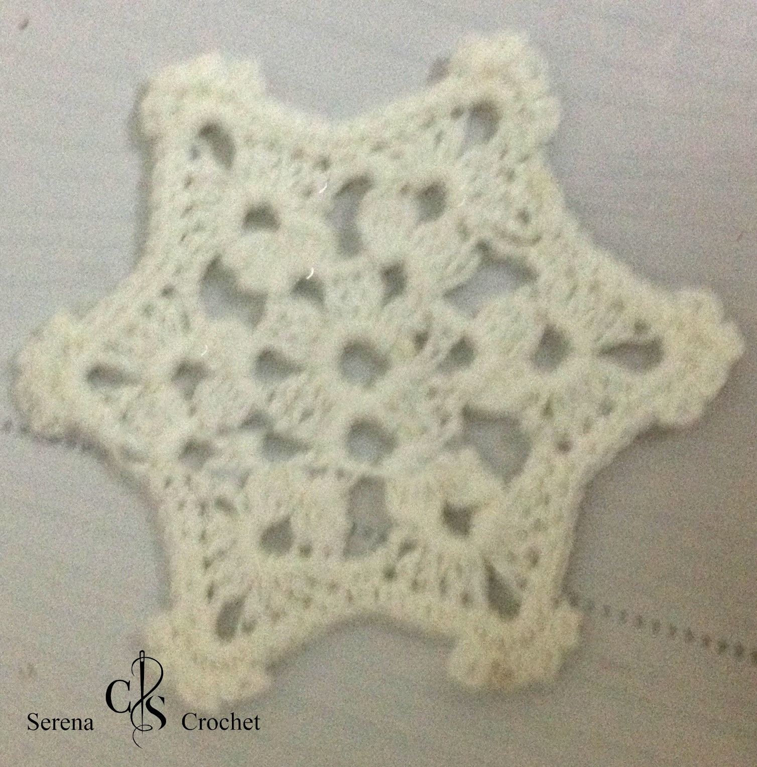 Flocons de neige au crochet lot de 6 pièces