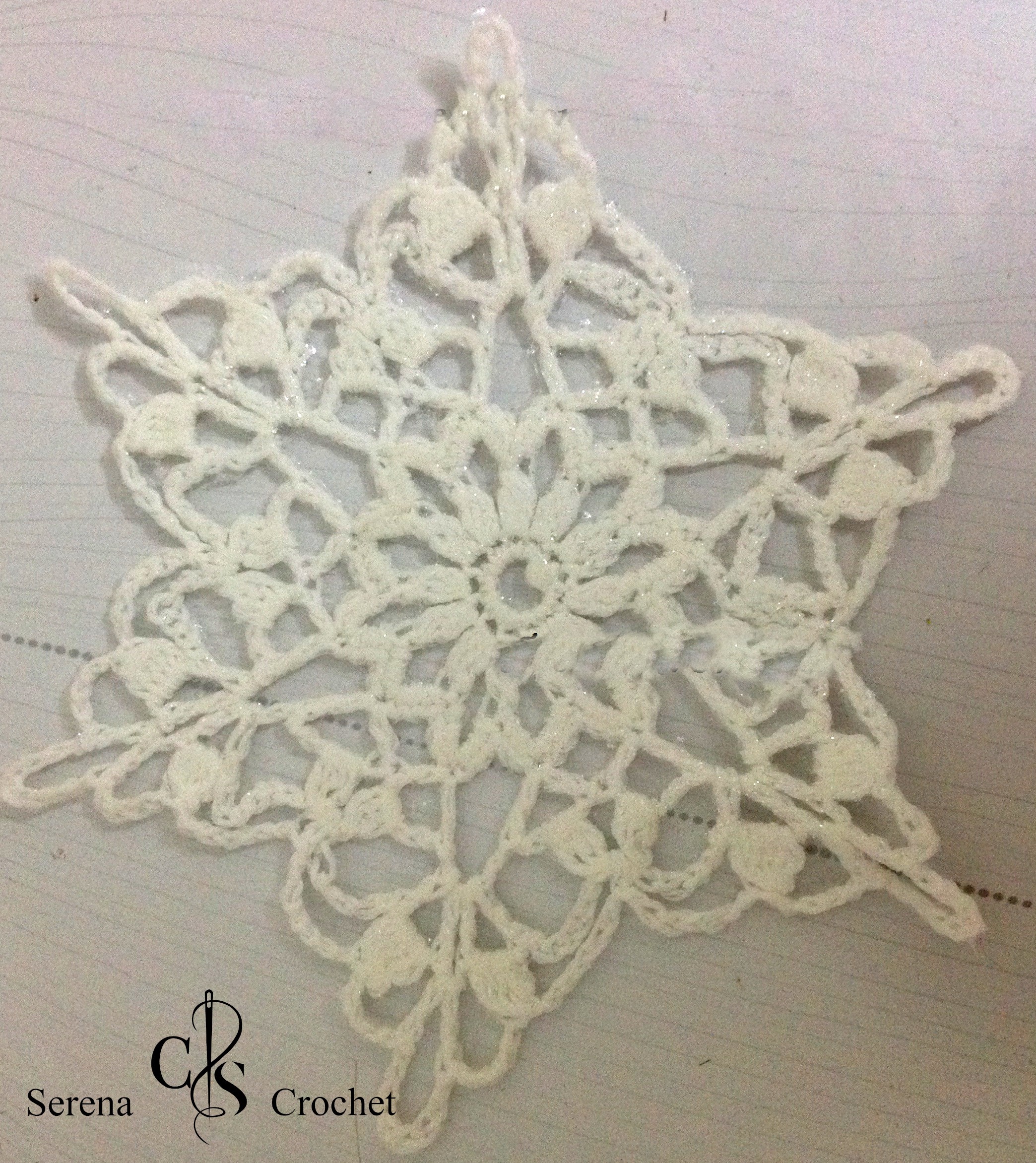 Flocons de neige au crochet pour le sapin lot de 6
