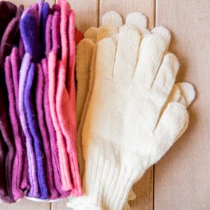 Gants en laine – écru naturel