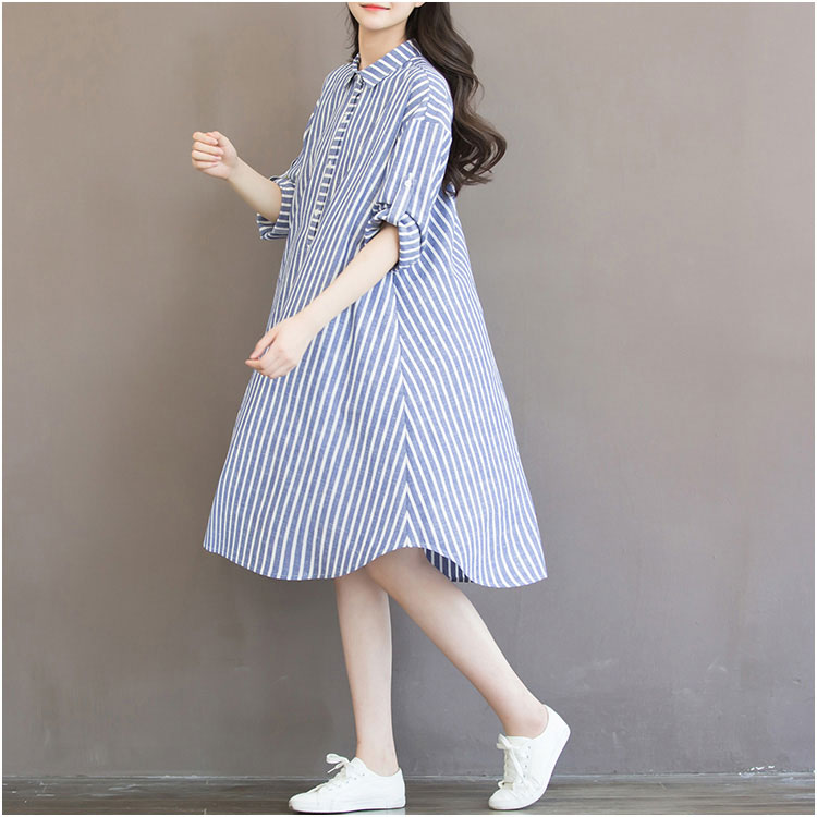 Robe tunique grossesse manches longues – Saisons printemps, été et automne – Image 4
